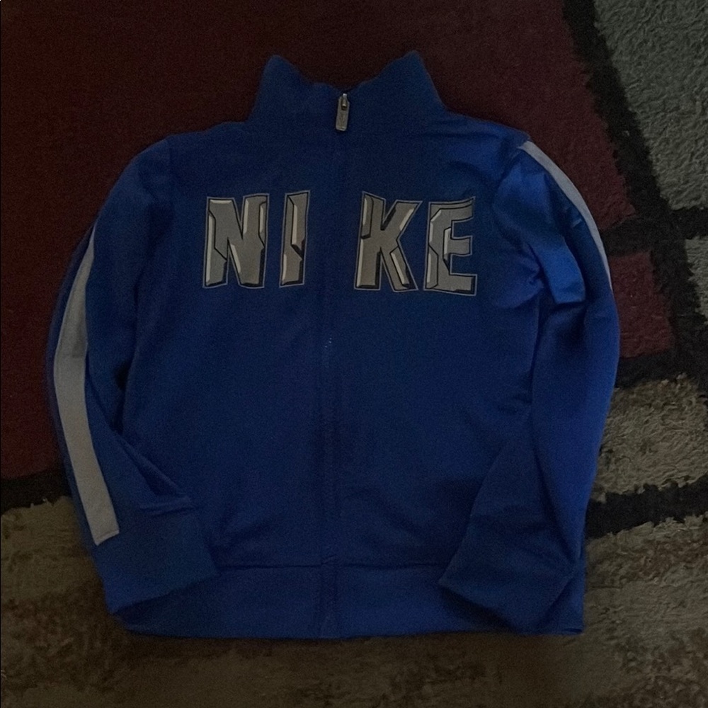 Nike Kids Royal Blue Hoodie with White Accents